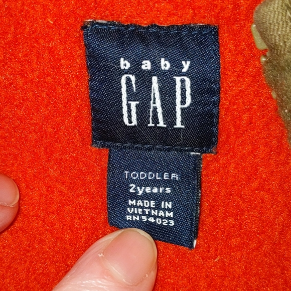 Olive green fleece best. Baby Gap - Picture 3 of 4